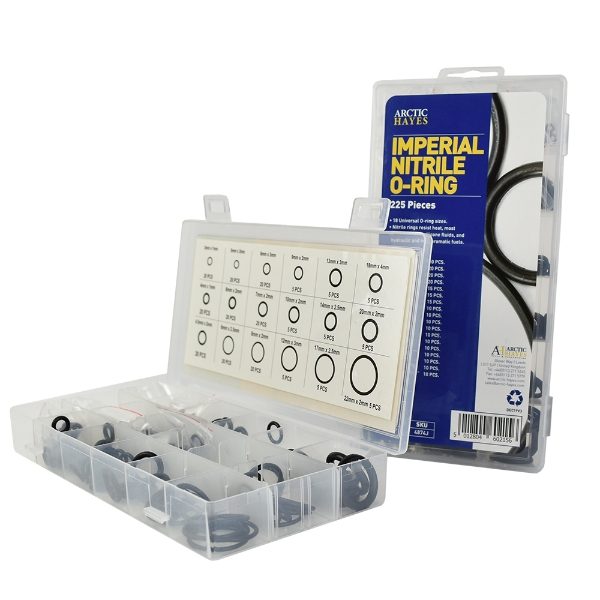 Imperial Nitrile O-Ring Assortment Washer Kit (225 Pieces)