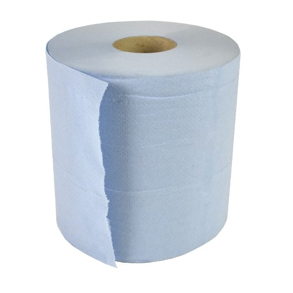Blue Paper Roll 2-Ply (6 Pack)