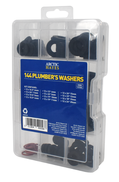 Popular Plumbers Washer Kit - 144pcs