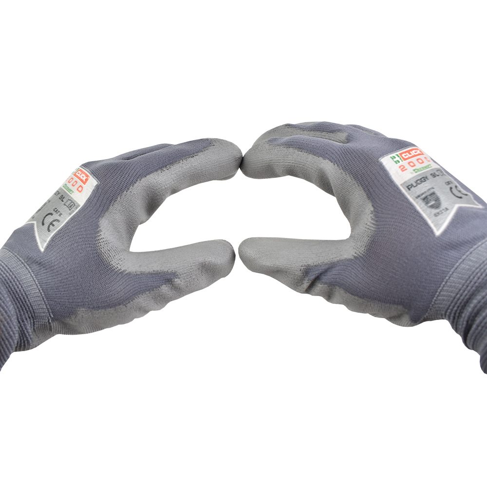 Details about   20 Pairs x Click Puggy PU Palm Coated on Nylon Liner Precision Work Grip Gloves 