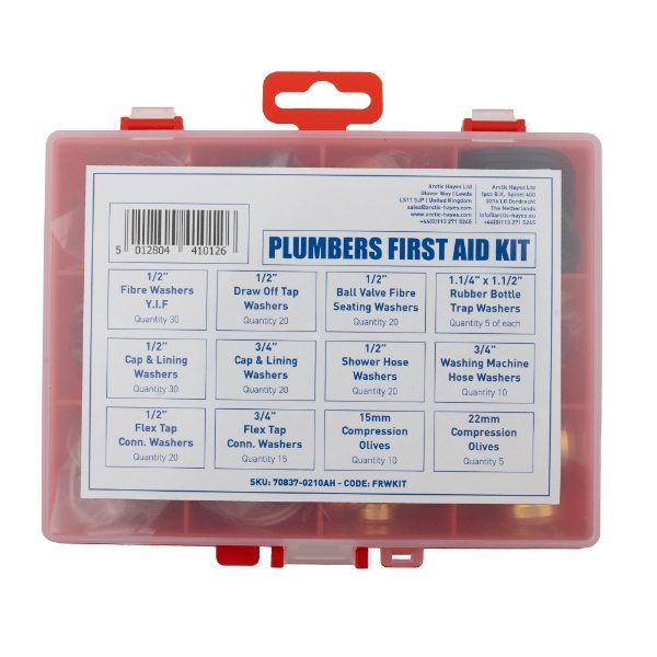 Fibre and Rubber Washer Kit (210 Pieces)