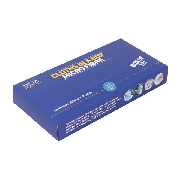 Microfibre Cloth Set - Box of 12 Blue